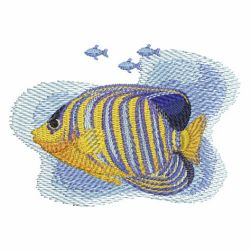Watercolor Tropical Fish 3 03 machine embroidery designs