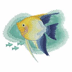 Watercolor Tropical Fish 3 06 machine embroidery designs
