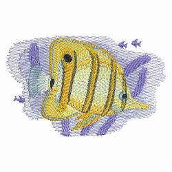 Watercolor Tropical Fish 3 09 machine embroidery designs