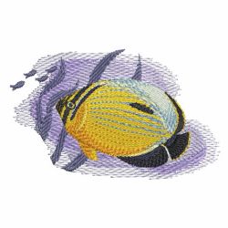 Watercolor Tropical Fish 3 10 machine embroidery designs