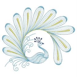 Rippled Peacocks 03(Lg) machine embroidery designs