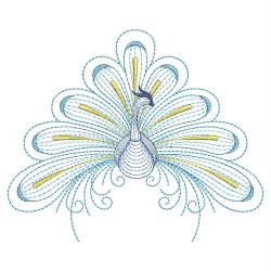 Rippled Peacocks 06(Sm) machine embroidery designs