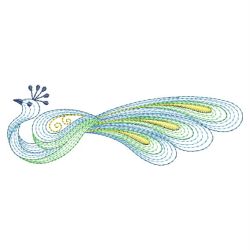 Rippled Peacocks 11(Md) machine embroidery designs