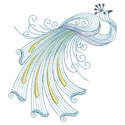 Rippled Peacocks 12(Sm) machine embroidery designs