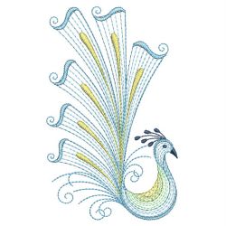 Rippled Peacocks 13(Lg) machine embroidery designs