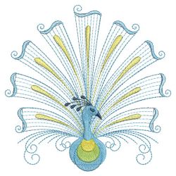 Rippled Peacocks 14(Lg) machine embroidery designs