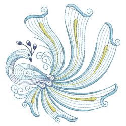 Rippled Peacocks 15(Lg) machine embroidery designs