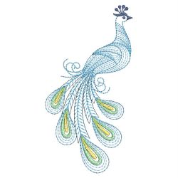 Rippled Peacocks 17(Sm) machine embroidery designs