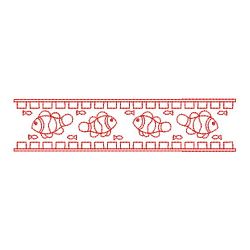 Redwork Summer Borders 2(Md) machine embroidery designs