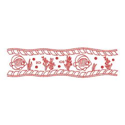 Redwork Summer Borders 2 05(Md) machine embroidery designs