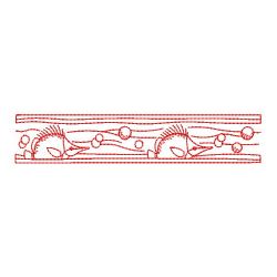 Redwork Summer Borders 2 08(Lg) machine embroidery designs