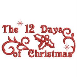 Simple 12 Days Of Christmas 13 machine embroidery designs