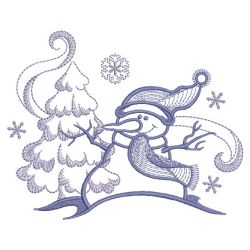 Snowman Outline(Sm) machine embroidery designs