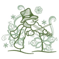 Snowman Outline 07(Sm) machine embroidery designs