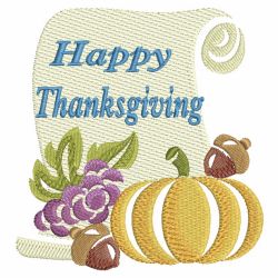 Happy Thanksgiving 07(Sm) machine embroidery designs