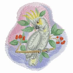 Watercolor Parrot 2 04(Md) machine embroidery designs