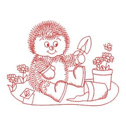 Redwork Baby Hedgehog 03(Lg) machine embroidery designs