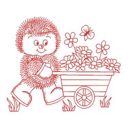 Redwork Baby Hedgehog 04(Md) machine embroidery designs
