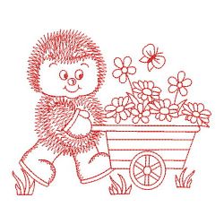 Redwork Baby Hedgehog 04(Lg) machine embroidery designs