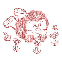 Redwork Baby Hedgehog 09(Sm) machine embroidery designs