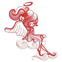 Sketched Little Angel(Md) machine embroidery designs