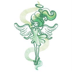 Sketched Little Angel 04(Md) machine embroidery designs