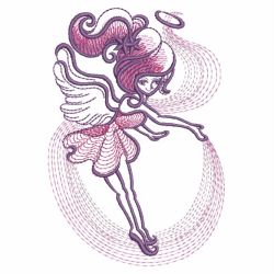 Sketched Little Angel 07(Lg) machine embroidery designs