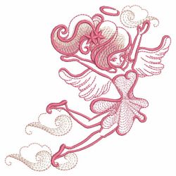 Sketched Little Angel 08(Md) machine embroidery designs