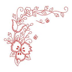 Redwork Secret Garden 06(Lg) machine embroidery designs