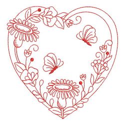 Redwork Secret Garden 09(Lg) machine embroidery designs