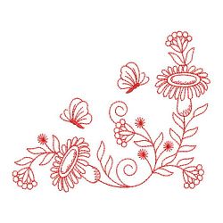 Redwork Secret Garden 13(Lg) machine embroidery designs