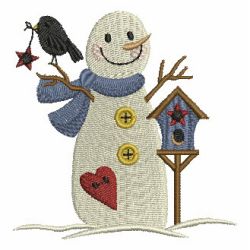 Country Snowman 01 machine embroidery designs