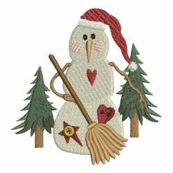 Country Snowman 02 machine embroidery designs