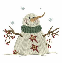 Country Snowman 03 machine embroidery designs