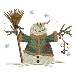 Country Snowman 08 machine embroidery designs