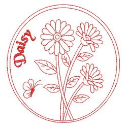 Redwork Daisy(Sm) machine embroidery designs