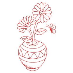 Redwork Daisy 02(Lg) machine embroidery designs