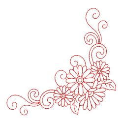 Redwork Daisy 06(Lg)