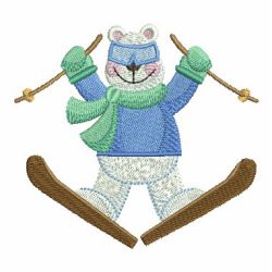 Sporty Bear machine embroidery designs