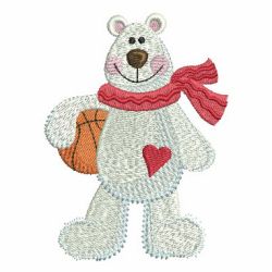Sporty Bear 03 machine embroidery designs