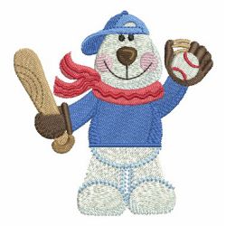 Sporty Bear 04 machine embroidery designs