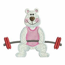 Sporty Bear 08 machine embroidery designs