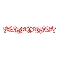 Redwork Flower Borders 09(Md)