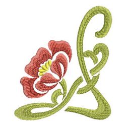 Art Nouveau Blooms 06 machine embroidery designs