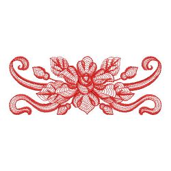 Redwork Rippled Roses 02(Md) machine embroidery designs