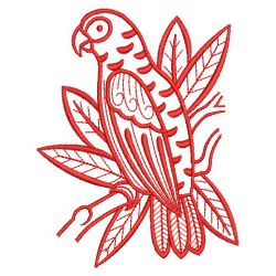 Redwork Mola Parrot(Sm) machine embroidery designs