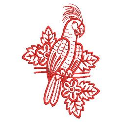 Redwork Mola Parrot 06(Md) machine embroidery designs