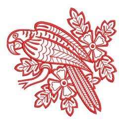 Redwork Mola Parrot 08(Sm) machine embroidery designs