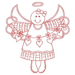 Redwork Holiday Angel(Sm) machine embroidery designs