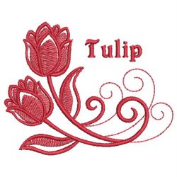 Art Deco Tulip 04 machine embroidery designs